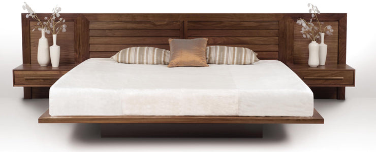 Custom Built In Beds with Integrated Nightstands | Luxury Bedroom Furniture