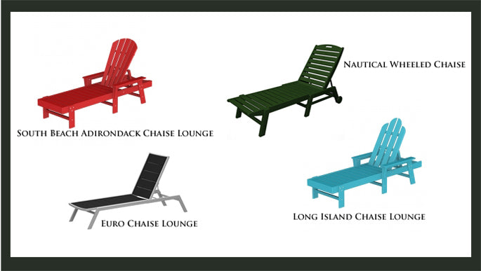 High End Chaise Lounges from Polywood | All Weather Outdoor Furniture