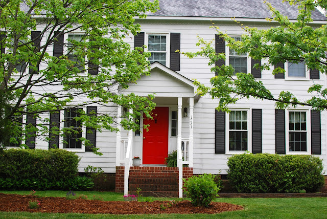 What is the symbolism of a red door?