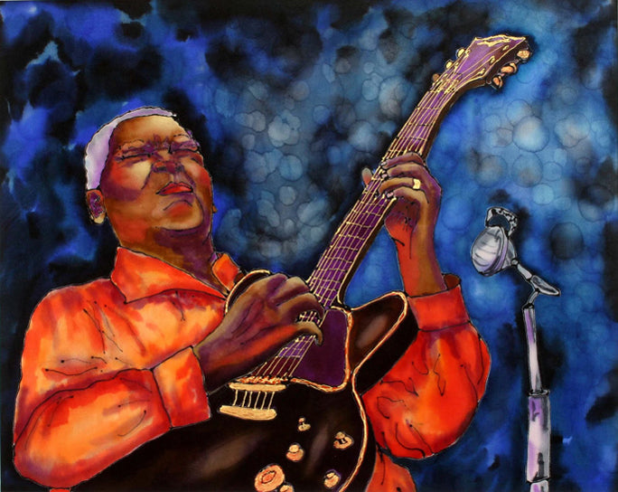 Who is this legendary jazz and blues guitarist? BB King? Buddy Guy? Robert Johnson?