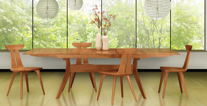Copeland Audrey Modern Dining Set | Real Solid Cherry Wood | American Made