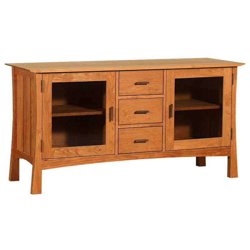 Contemporary Craftsmen Solid Wood Media Center