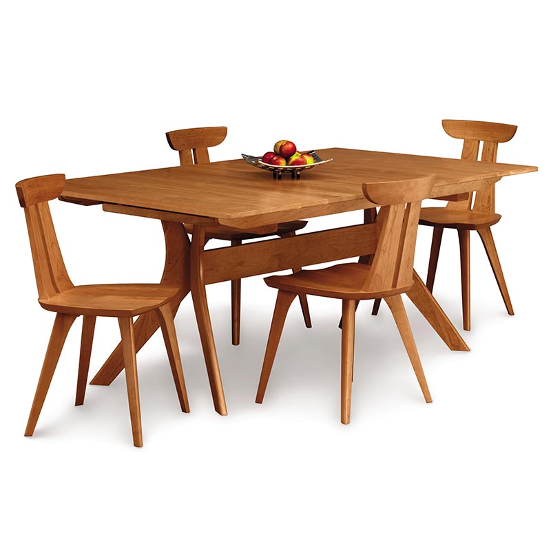 Audrey Cherry Extension Table by Copeland Furniture with Self-Storing Butterfly Leaf Extension