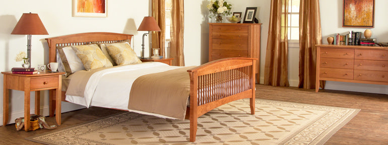 Bedroom furniture: Craftsman and Shaker style. Made in Vermont, USA