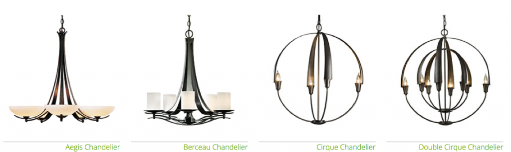 Chandeliers by Hubbardton Forge
