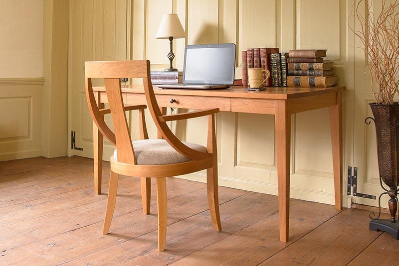 natural wood desks