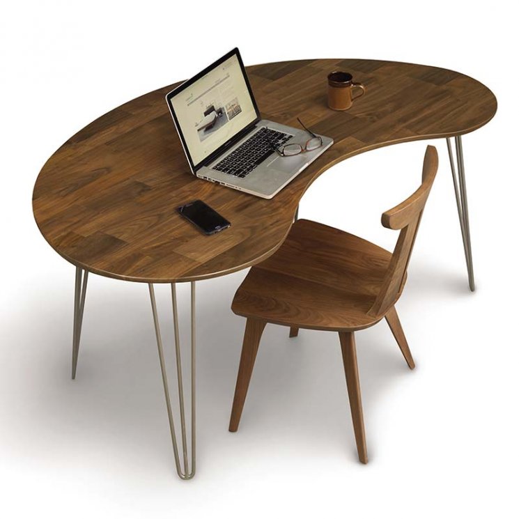 natural wood desks