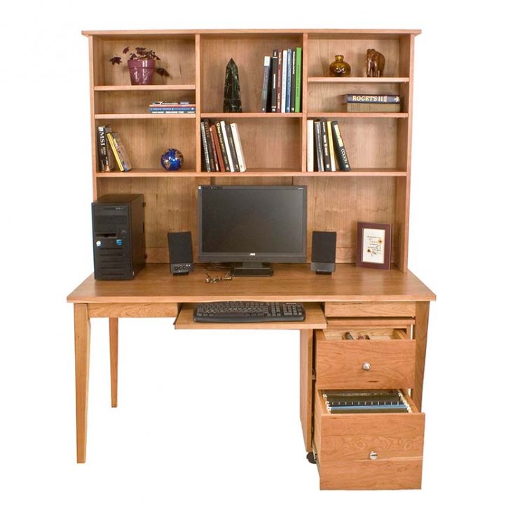 natural wood desks