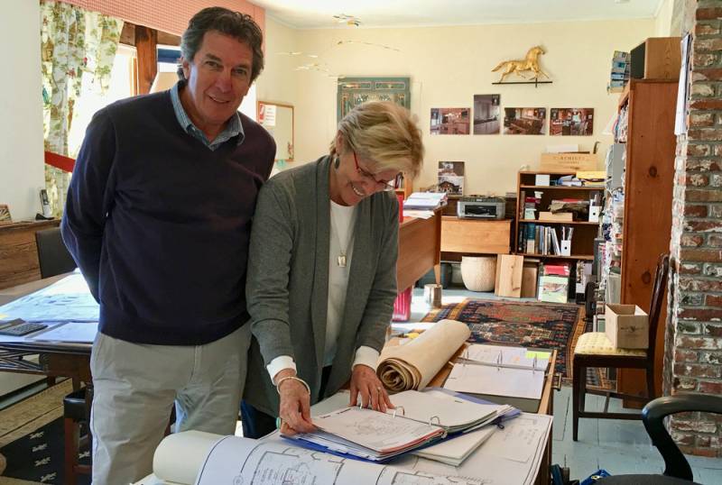 Vermont architect David Cotton & his wife Priscilla, an interior designer