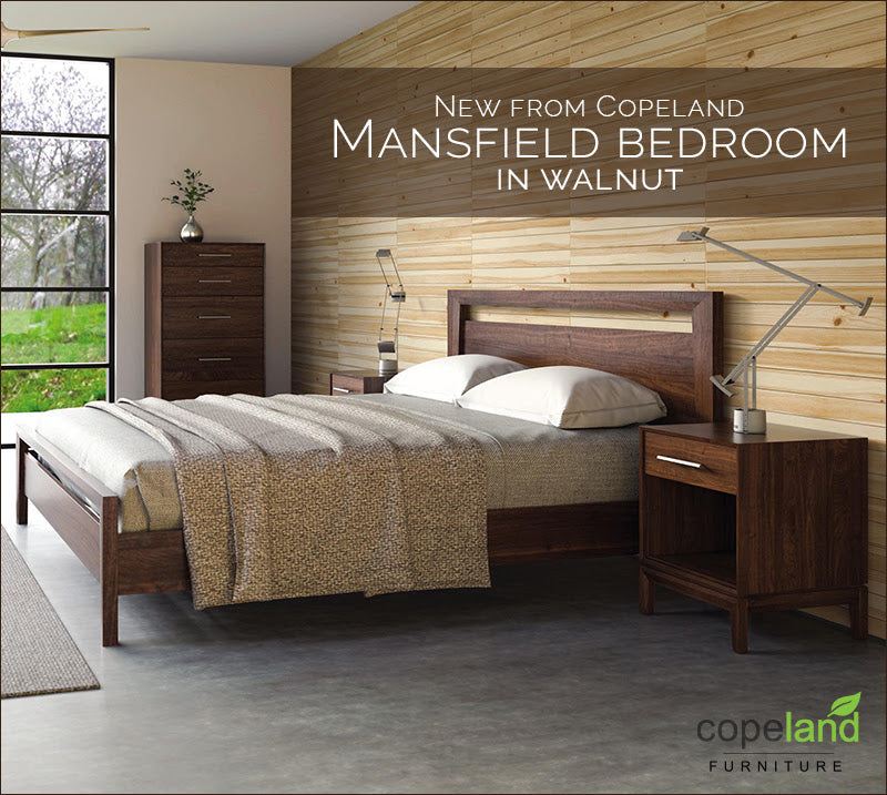 Copeland's Mansfield | Modern Walnut Bedroom Furniture Set | Vermont Woods Studios