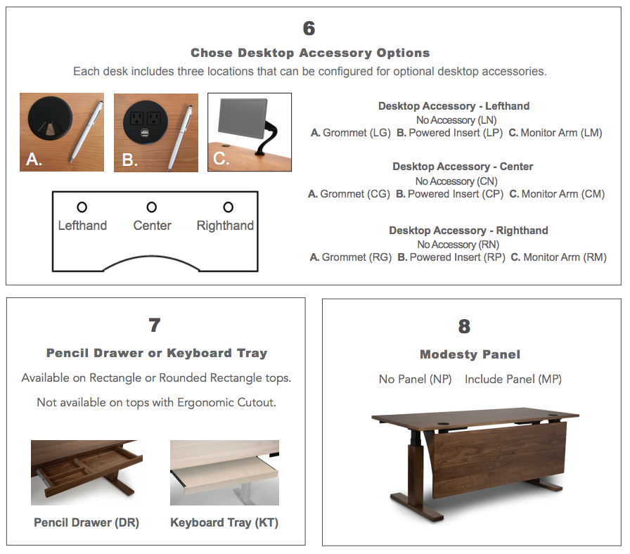 Invigo Sit-Stand Desk with Modesty Panel by Copeland Furniture at