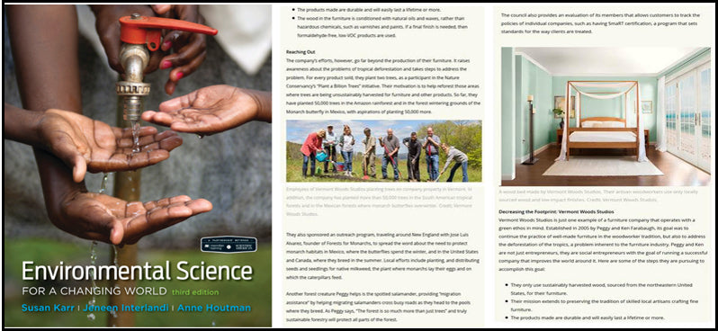 Environmental Science Textbook | Karr, Interlandi & Houtman | MacMillan Learning