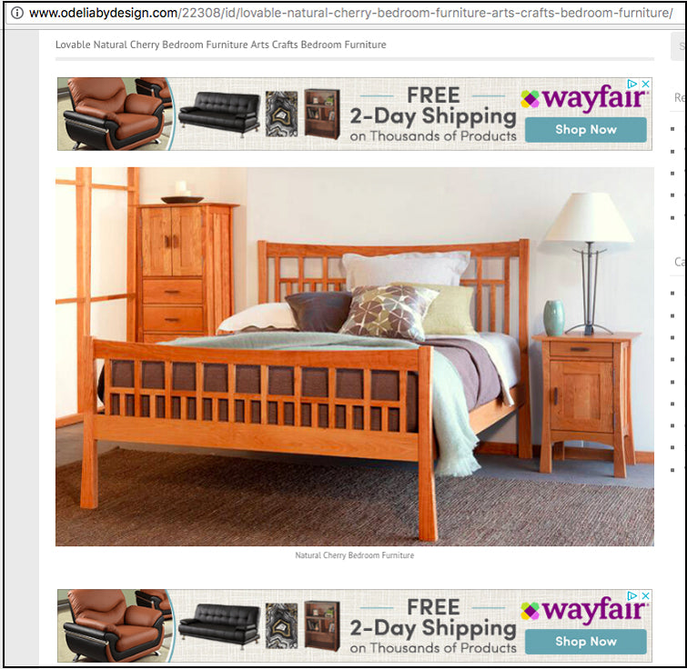 Contemporary Craftsman Bedroom Set | Vermont Woods Studios | Vermont Furniture Designs