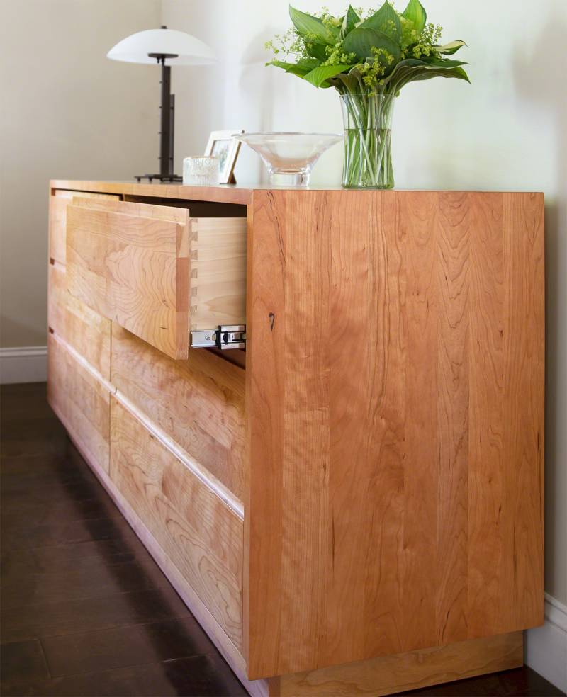 Sutton Dresser | Modern Solid Cherry Bedroom Furniture | Vermont Woods Studios