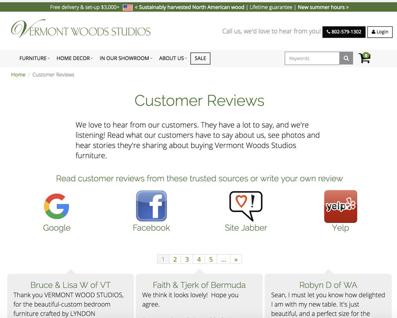 Find the Best Furniture Stores | Read Customer Reviews & Testimonials | Vermont Made