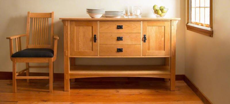 mission style sideboard