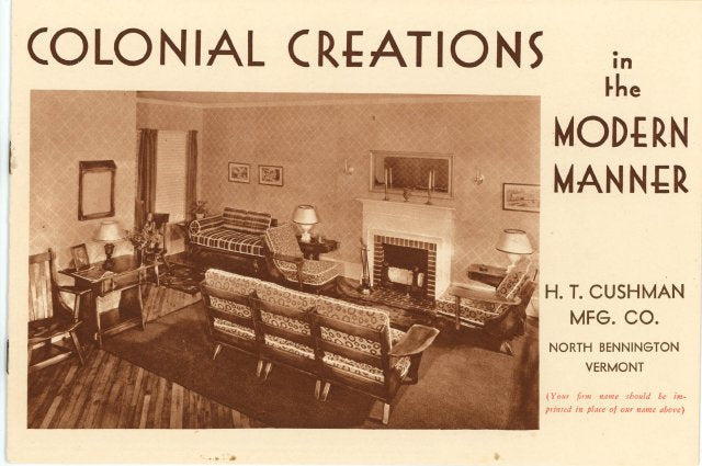 Catalog Circa 1940: Cushman Colonial Creations