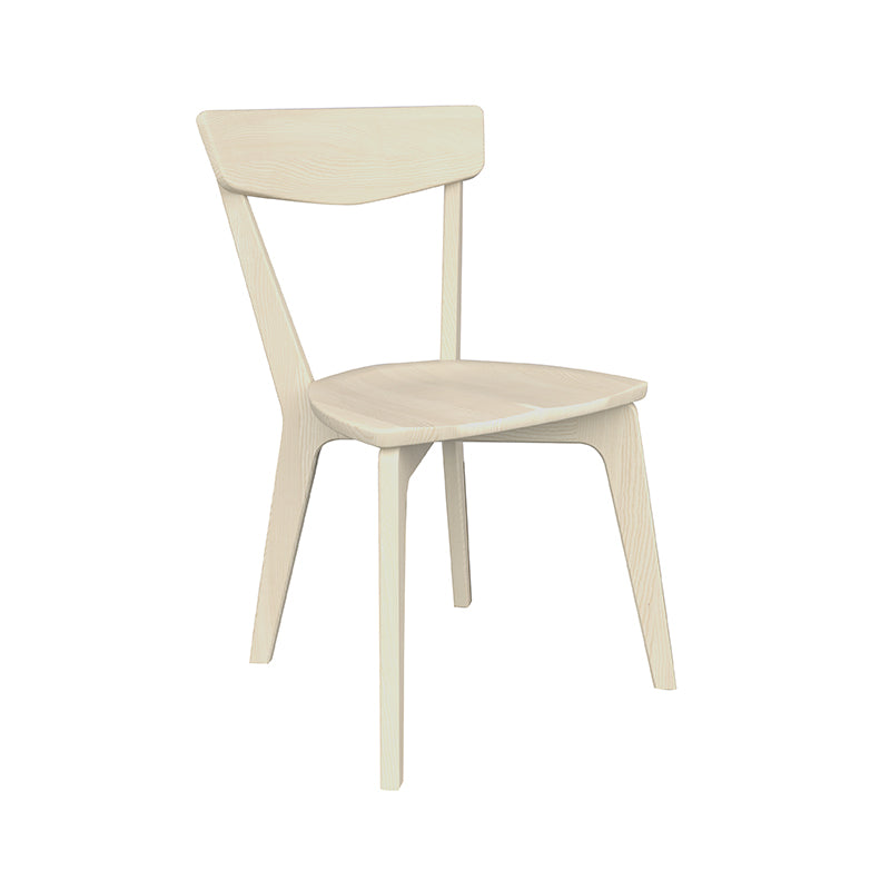 A Sheldon Chair in Ash with an Ivory finish