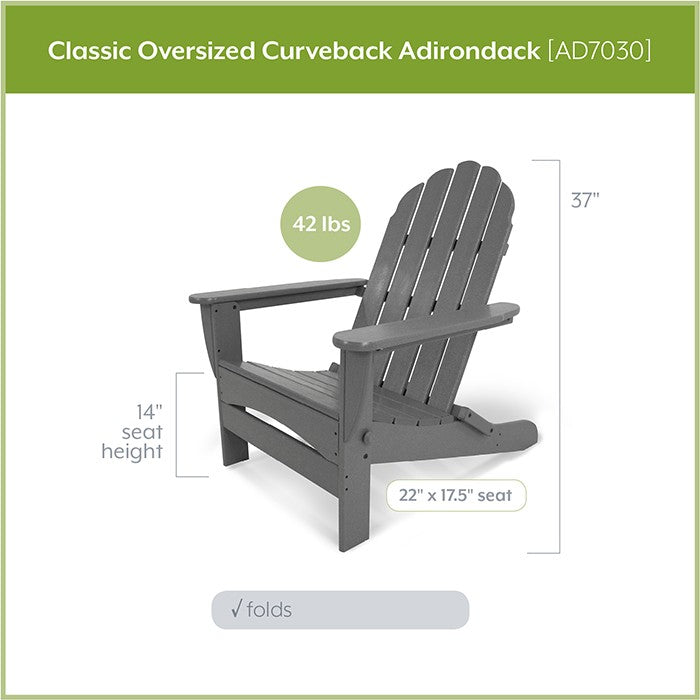 Polywood Oversized Classic Adirondack Chair