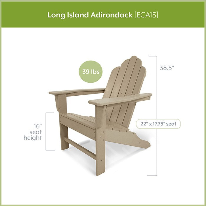 Polywood Long Island Adirondack Chair