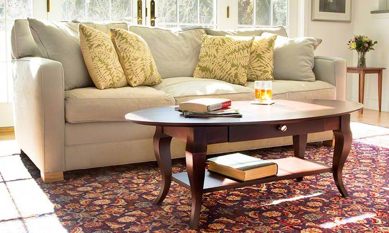 French Country Oval Coffee Table