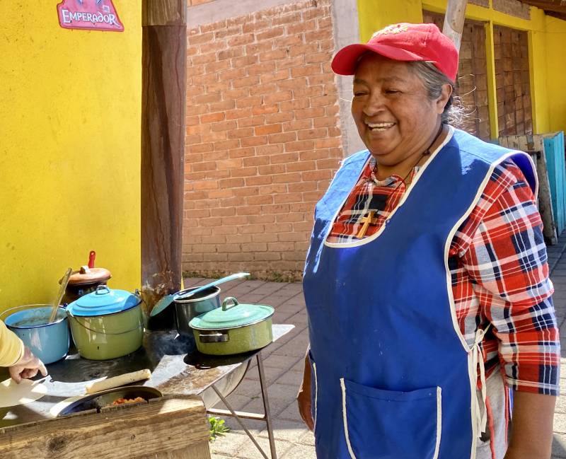 A Street Food Cook at El Rosario