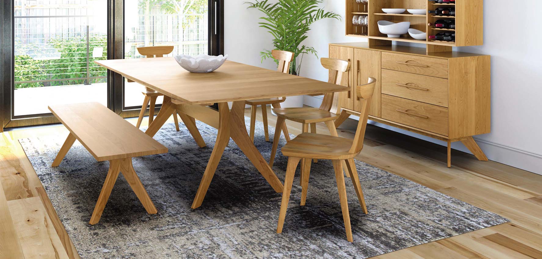 Copeland's Audrey Dining Table, Chairs, Bench | Made in America