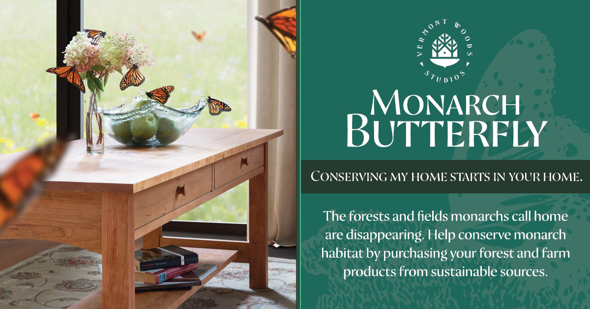 Conserving forest and wildlife habitat starts with consumers. We work to persuade people to choose furniture that's made from sustainably harvested wood, rather than illegal wood that's been stolen from vulnerable forest habitat.