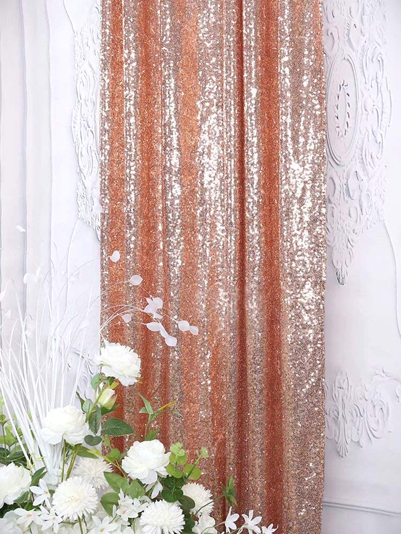 Glitter Background Curtain 2pcs - Decorations