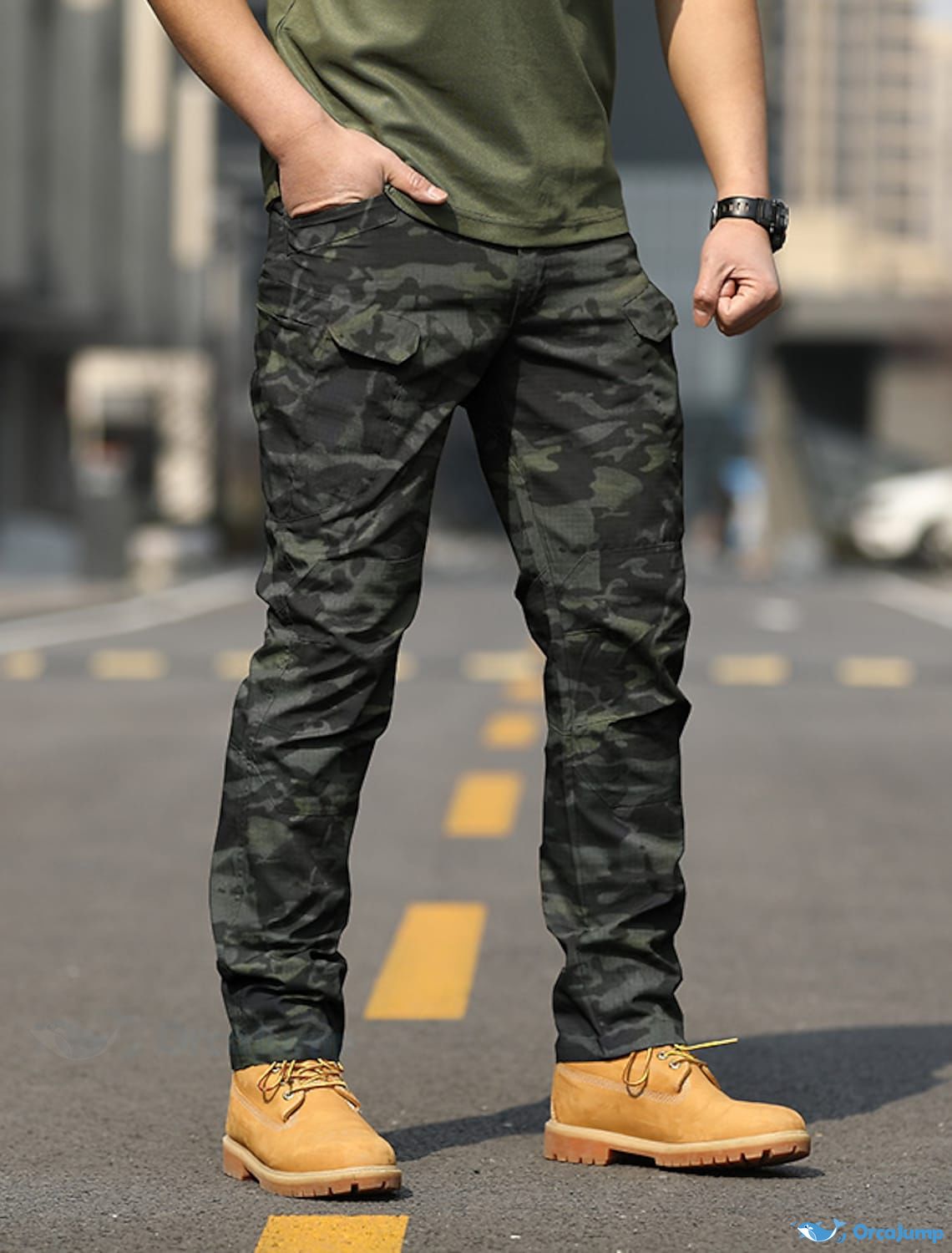 Men's Military Tactical Pants Casual Camouflage Multi-Pocket BDU Cargo Pants  Trousers - High Speed BBs