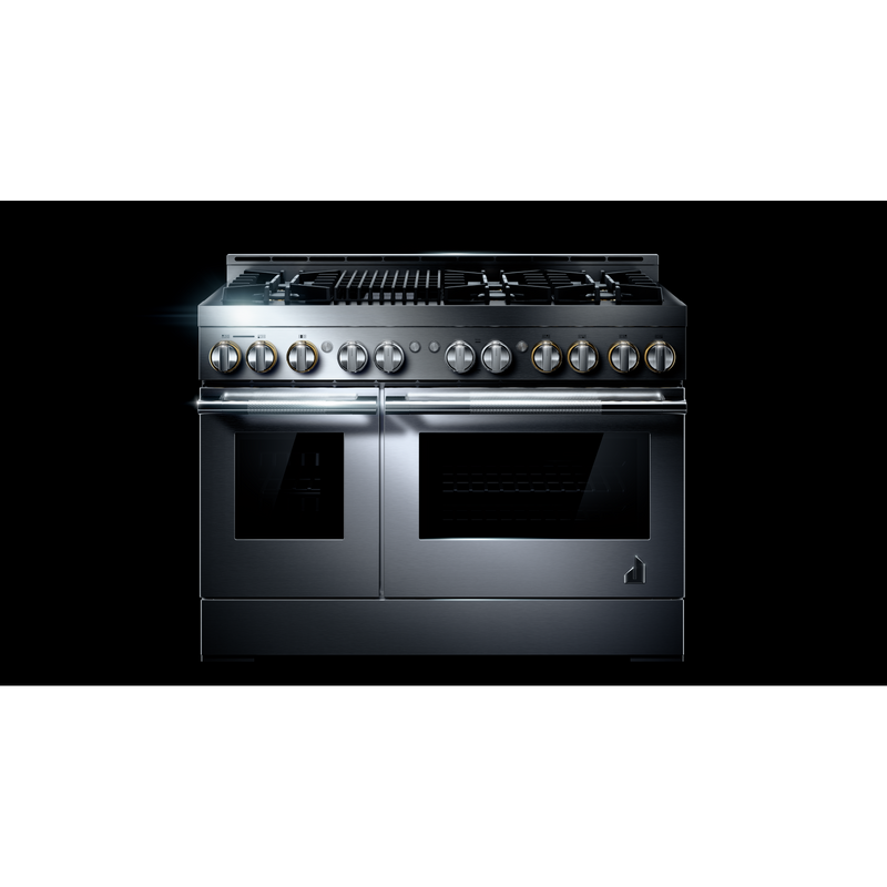 48" RISE™ Gas Professional-Style Range with Infrared Grill JGRP648HL
