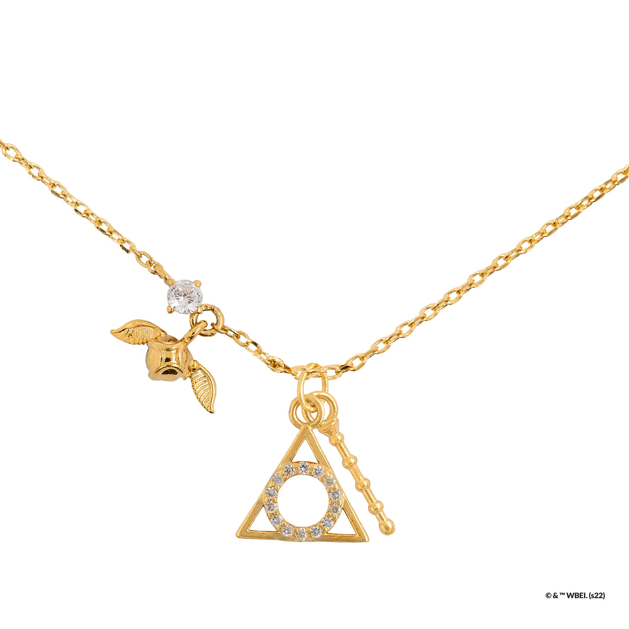 Harry Potter Wizarding World Officially Licensed Gold Plated Medallion Pendant  Necklaces, Glasses and Deathly Hallows Designs, 16+2