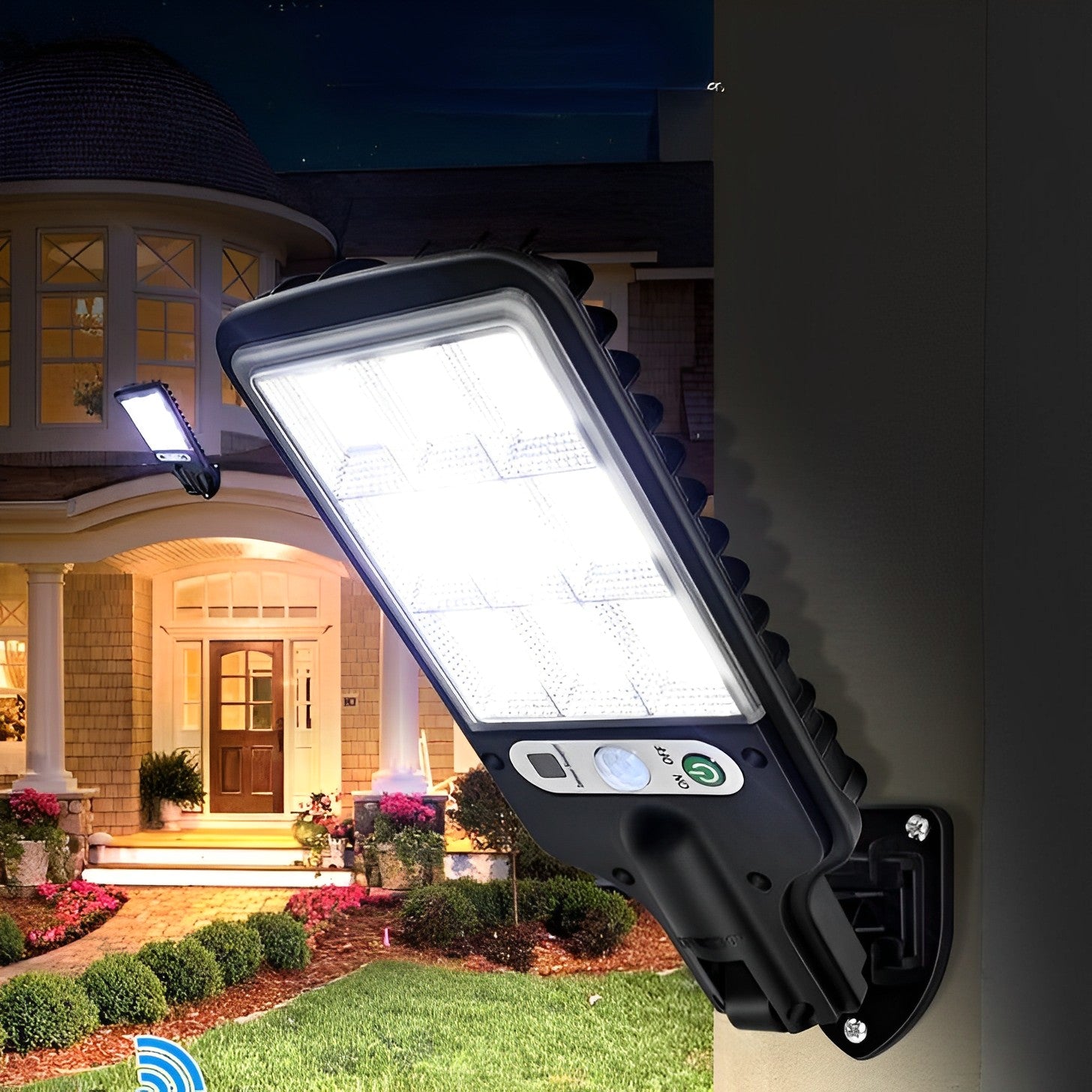 Refletor LED Solar Sustentável com Sensor de Movimento - Economex