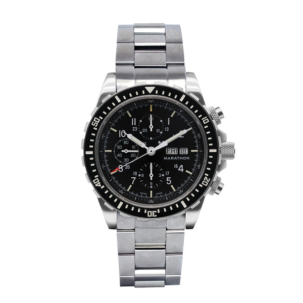Jumbo Diver/Pilot's Automatic Chronograph (CSAR) with Stainless Steel ...