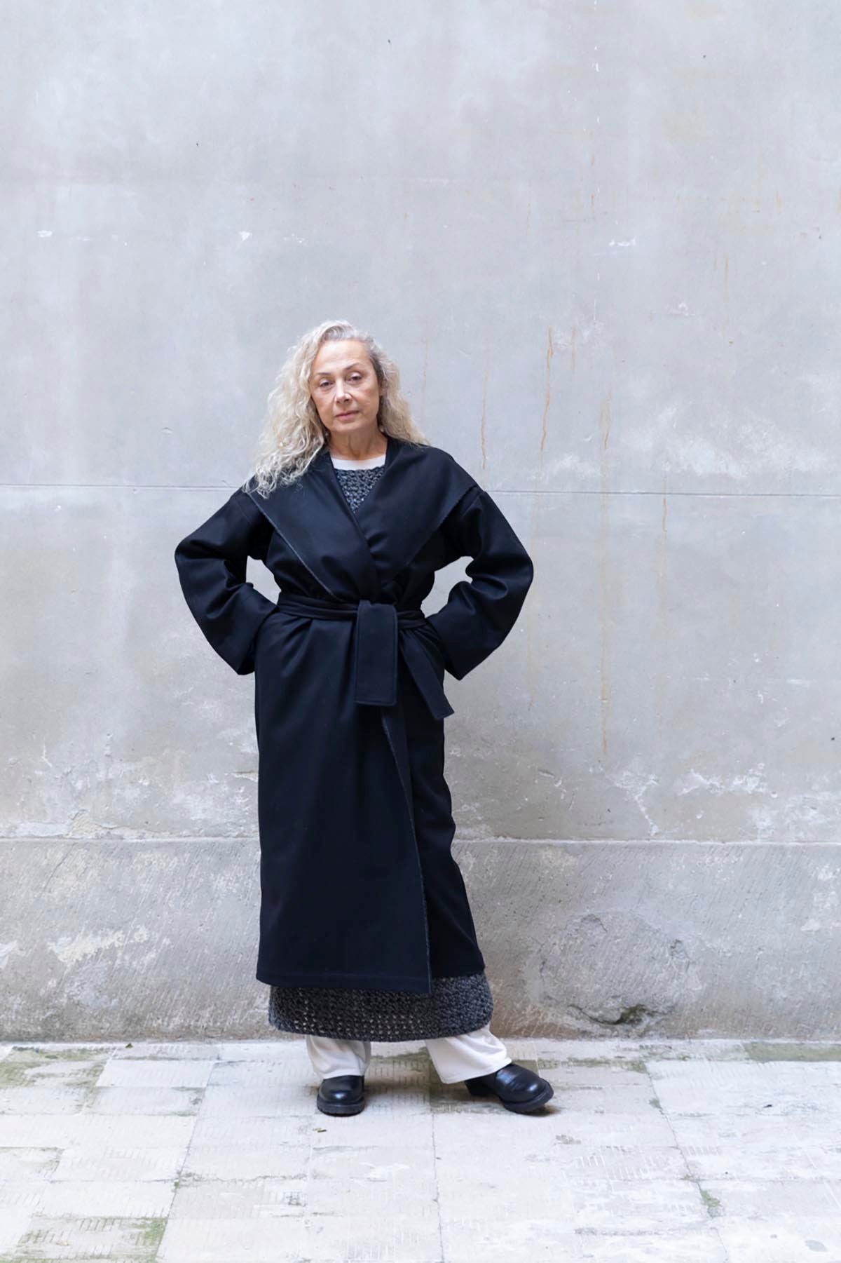 RECYCLED WOOL OVERCOAT