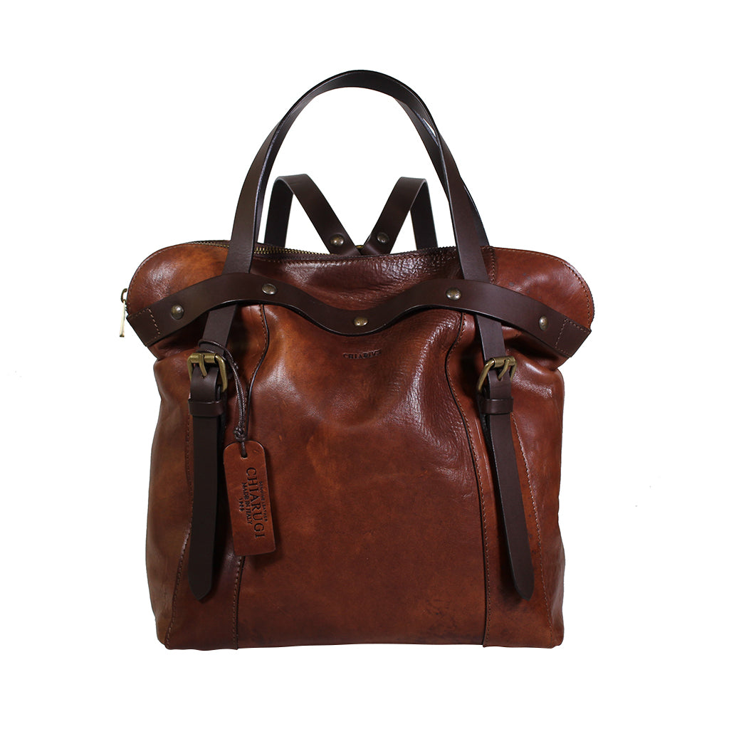 54023 Havana | Leather Vegetable-Tanned Backpack MIRTA 