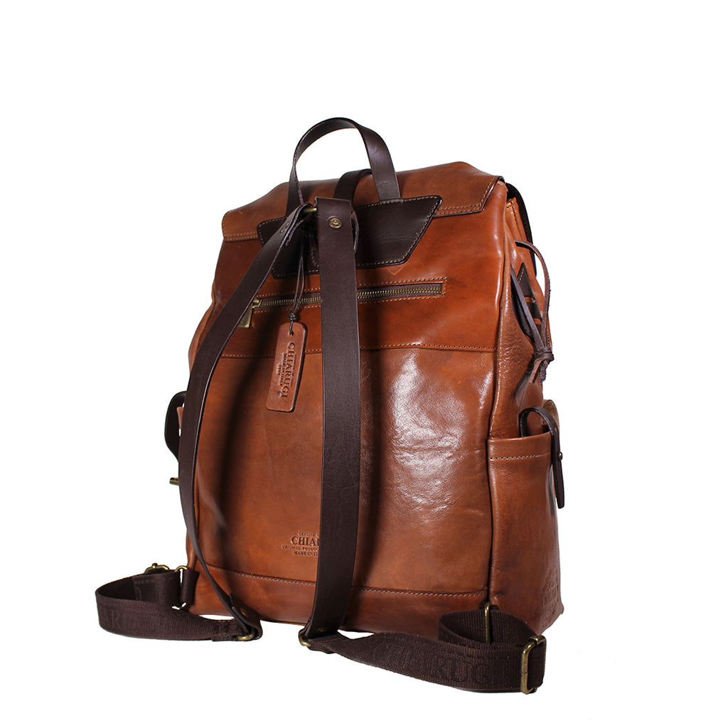 54023 Havana - Vegetable-Tanned Leather Backpack | MIRTA