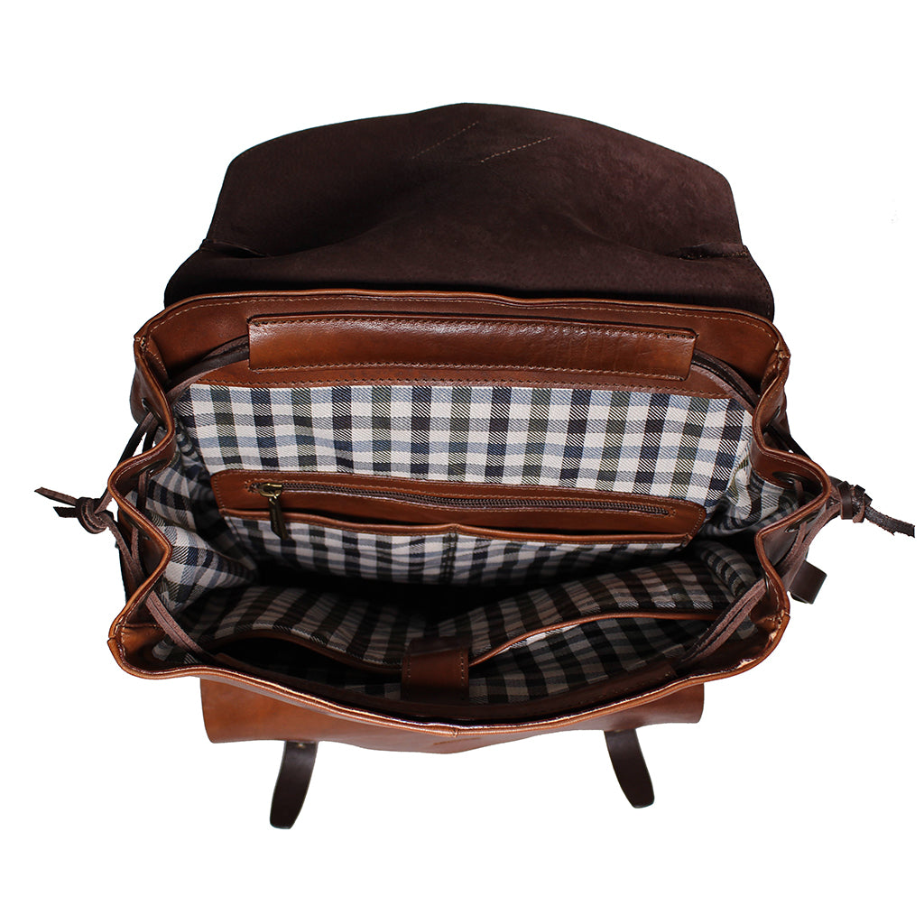 | Backpack - 54023 Leather Vegetable-Tanned Havana MIRTA