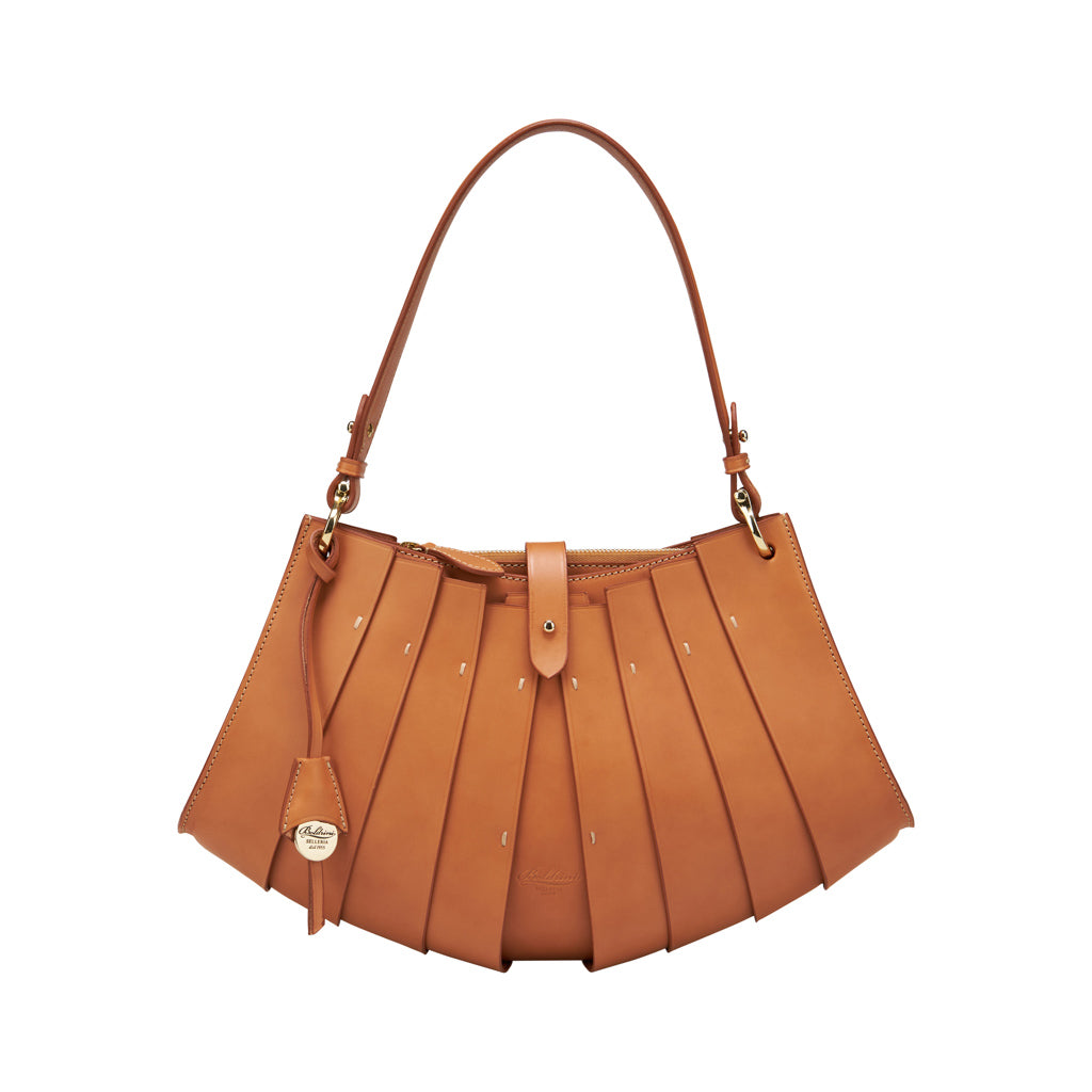 Mirta - Nora Vegetable-Tanned Vachetta Leather Brown Top Leather Bag