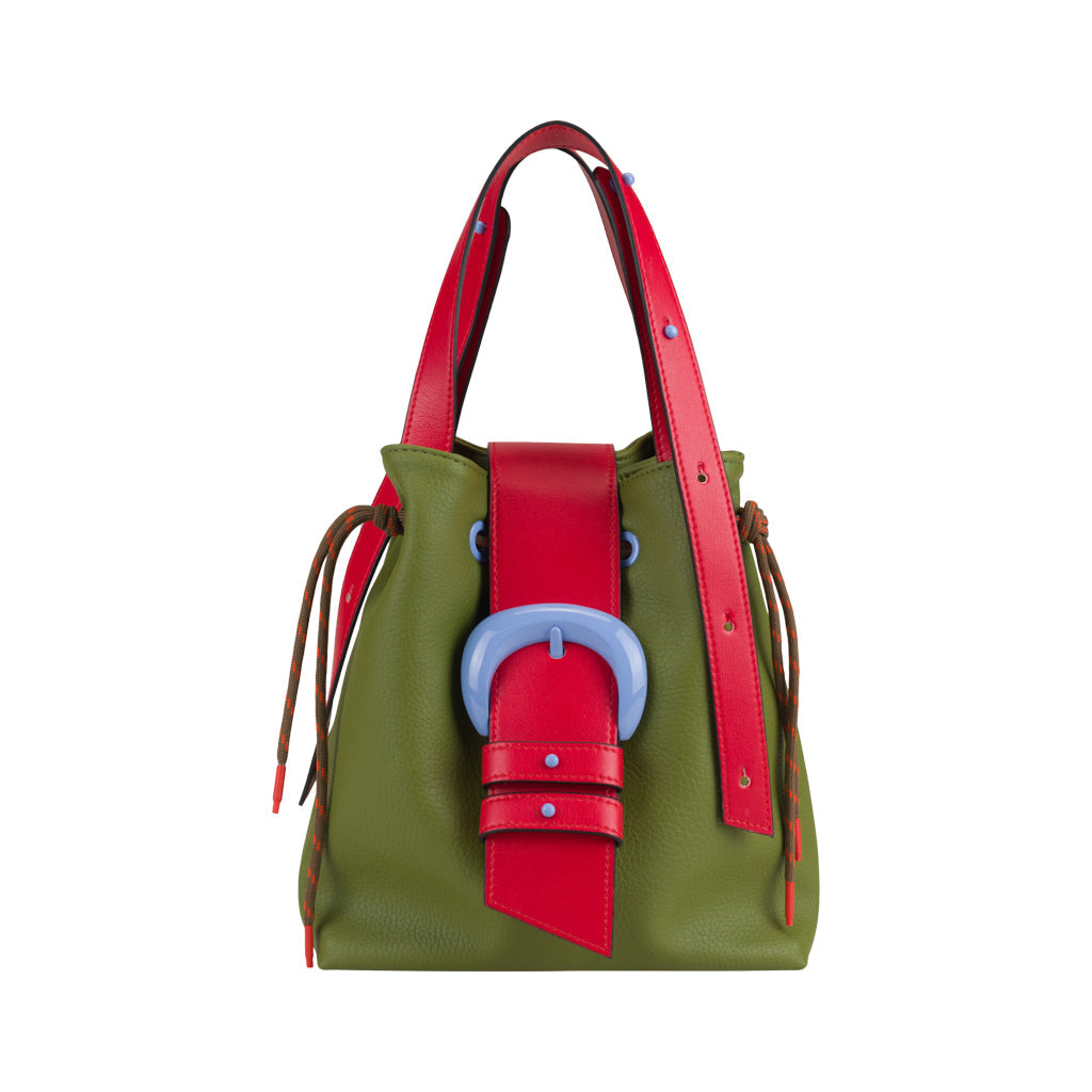 Lara Moti  Green Python Bag Strap