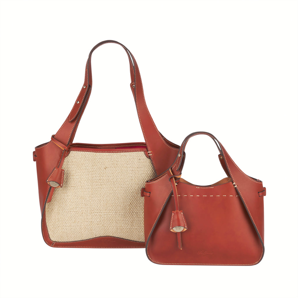 Mirta - Nora Vegetable-Tanned Vachetta Leather Brown Top Leather Bag