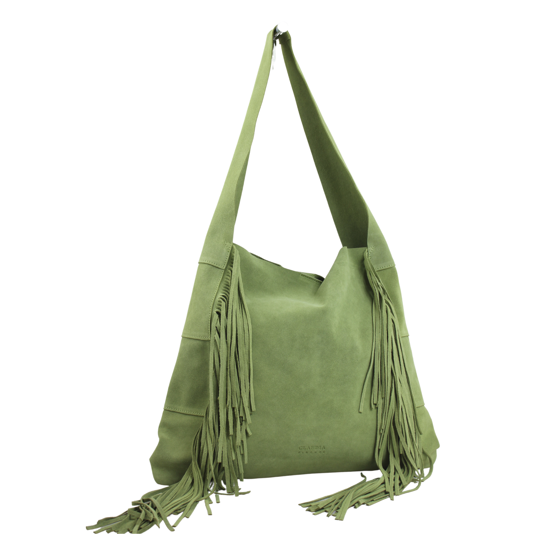Florence Tote Leather Bag Croco-Embossed Green