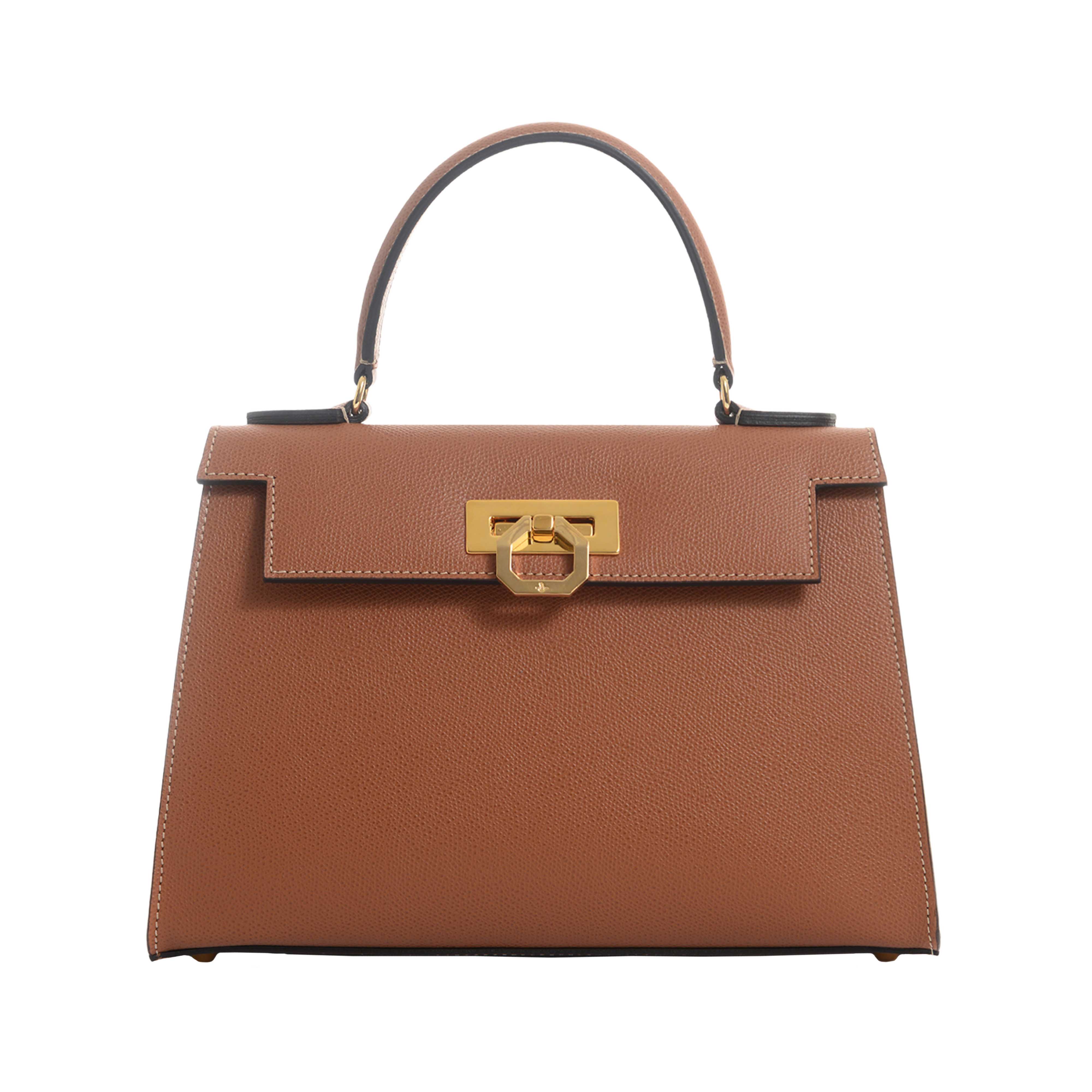 Ivana 443 V2 - Palmellato Leather Top Handle Bag | MIRTA