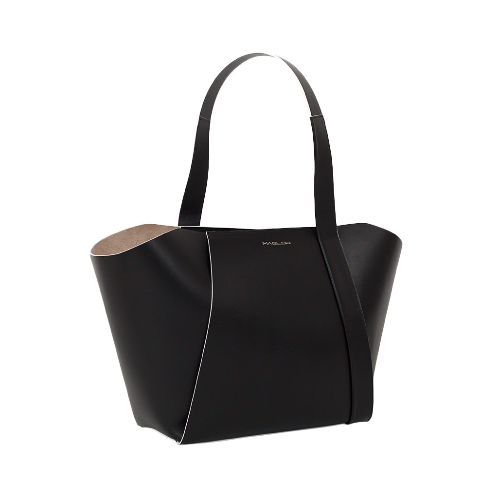 Sillagem Black - Bovine Leather Shoulder Bag | MIRTA