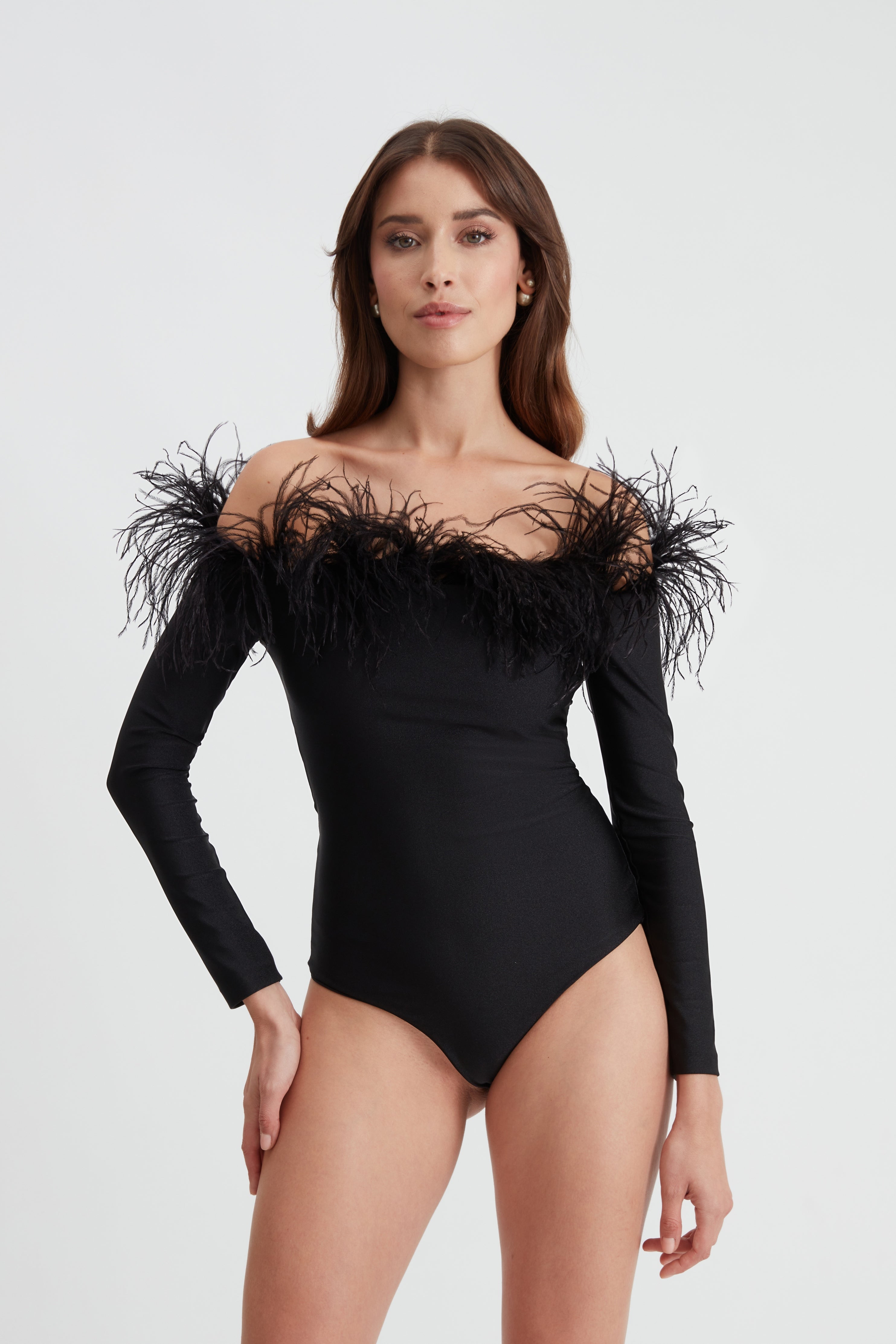 Marilyn Bodysuit Black - Lycra Bodysuit