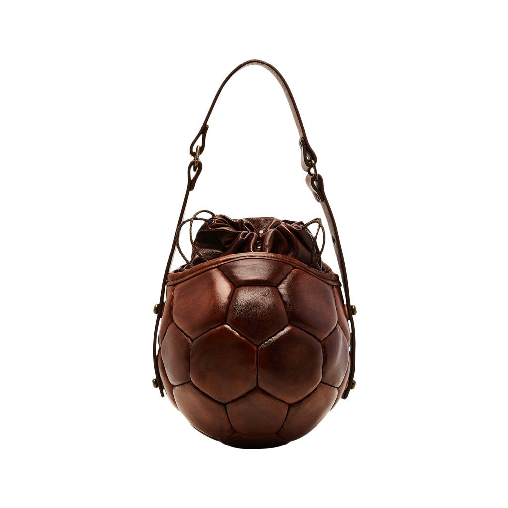 Louis+Vuitton+Soccer+Ball+Top+Handle+Bag+Brown+Leather for sale