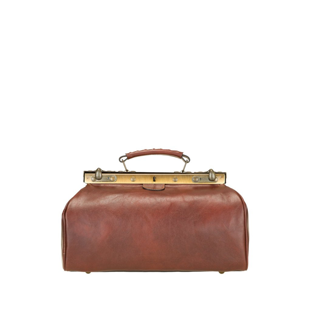Old Angler Leather Gladstone Handbag