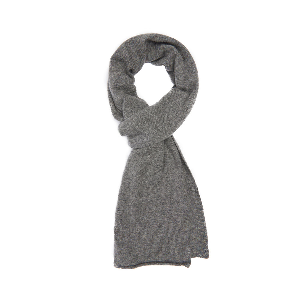 Brzz Sciarpa Grey and Dark Grey - Merino Wool Scarf