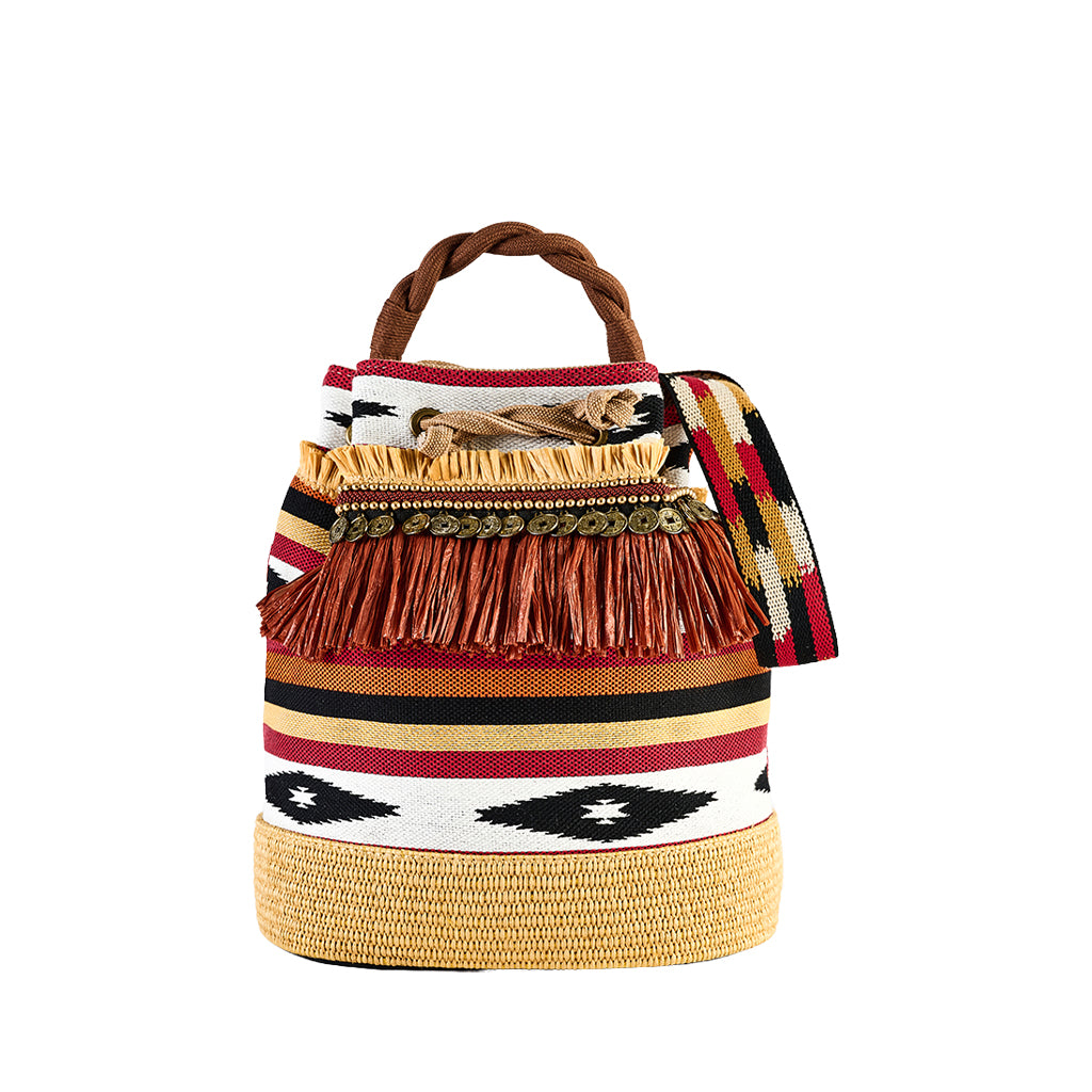 Riviera Compact Shoulder Bag with Boho Fringe