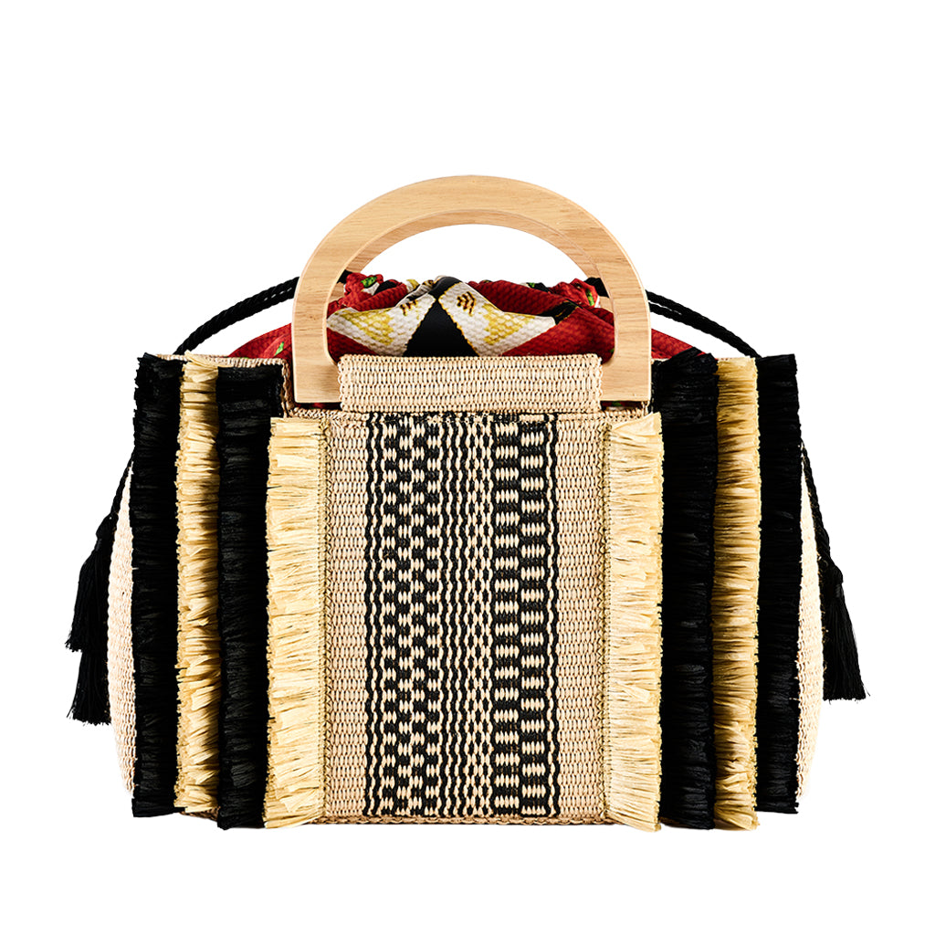 VIAMAILBAG HANDBAG WITH TASSELS Woman Natural